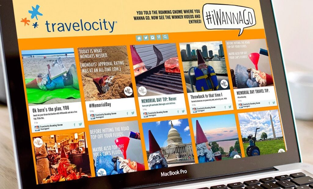 Travelocity's #Iwannago UGC gallery 